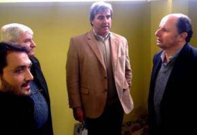 Con Mussi y Dura�ona, Guacone destac� la importancia del desarrollo de un parque industrial