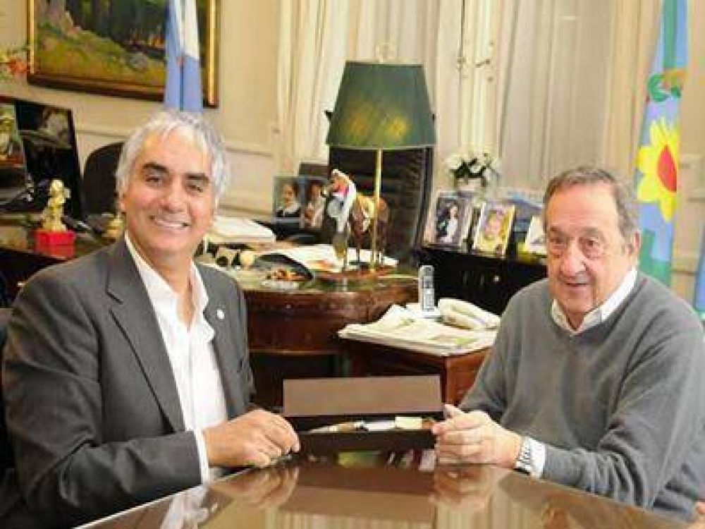 El Intendente recibi� al presidente del Grupo Banco Provincia