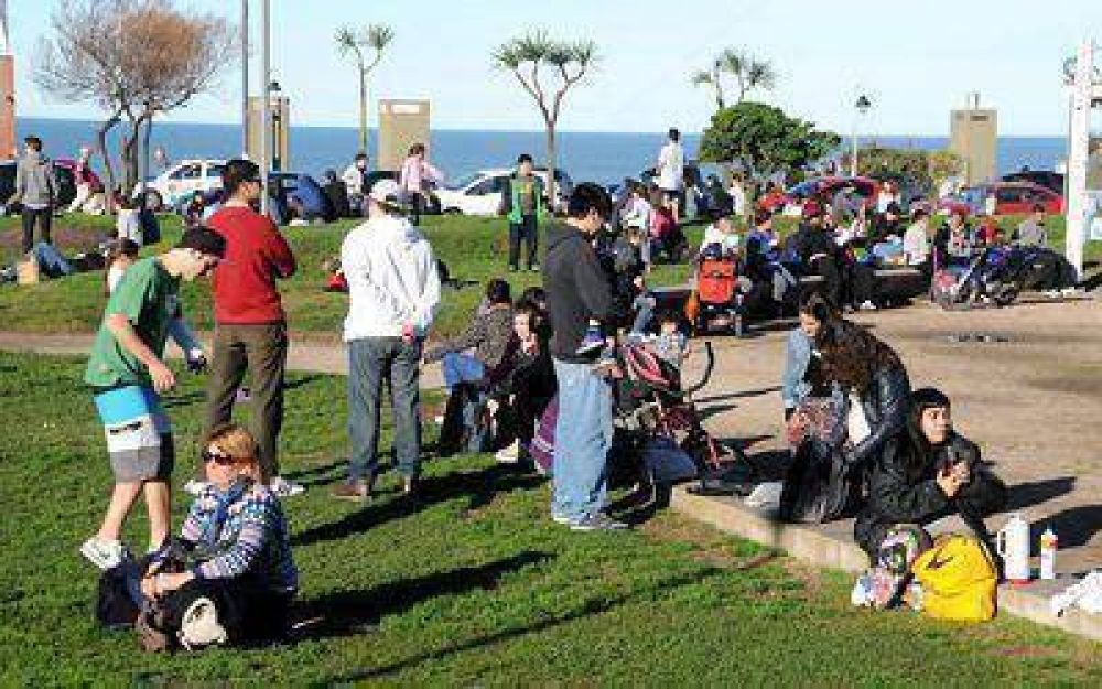 Un d�a primaveral en el inicio de las vacaciones de invierno
