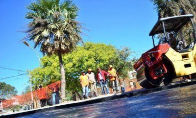 Repavimentacion de avenida 9 de Julio: se complet� el tramo de ingreso al hospital Perrando