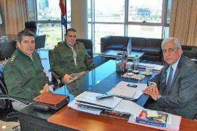 Autoridades de Gendarmer�a visitaron al vicegobernador