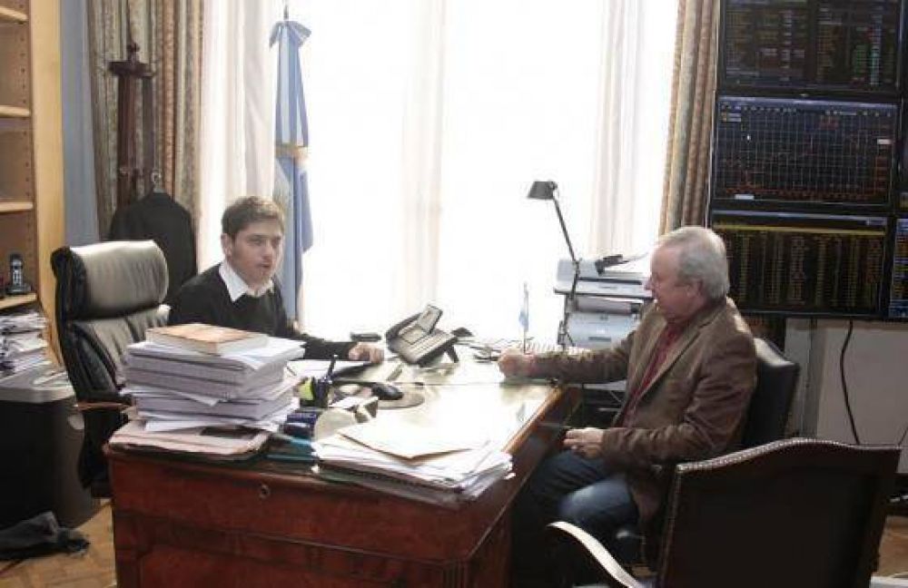 Peralta y Kicillof hablaron sobre el futuro impacto econ�mico y social que generar�n las represas