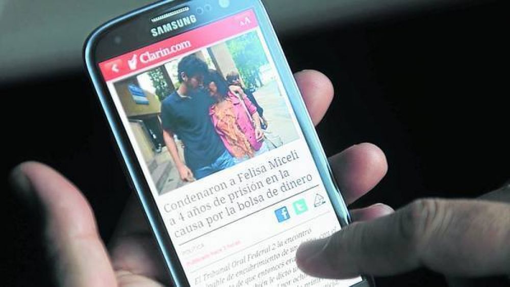 M�s argentinos se conectan desde el celu