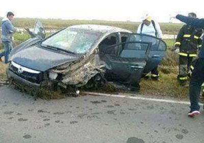 Dos muertos en un choque frontal en la ruta