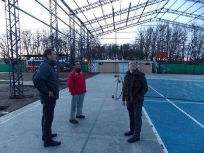 El Club Ventana avanza con las obras en su cancha de f�tbol 