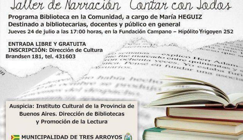 Taller de Mar�a H�guiz hoy en la Biblioteca Campano