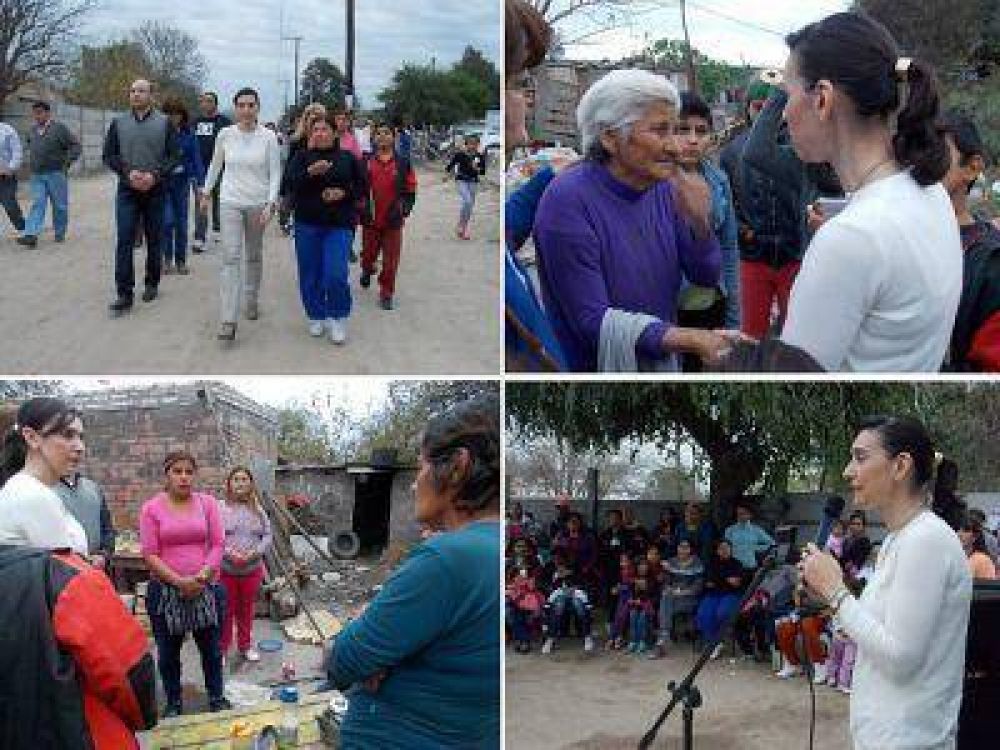 La Banda: Mariela Nassif recorri diferentes barrios se reuni con vecinos