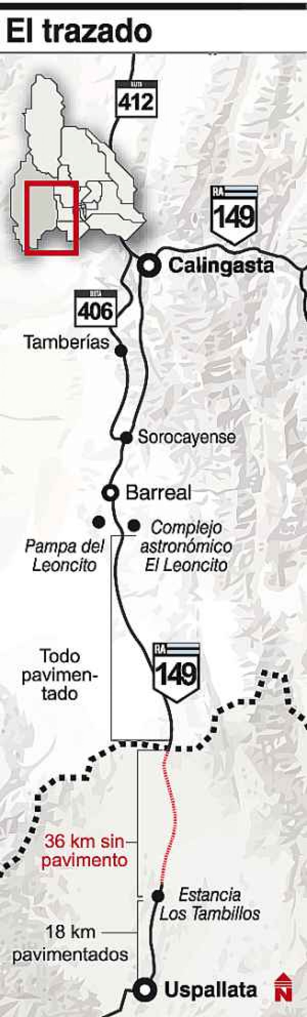 Un corredor vial clave est� frenado del lado mendocino