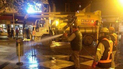 Limpieza integral de paseos p�blicos
