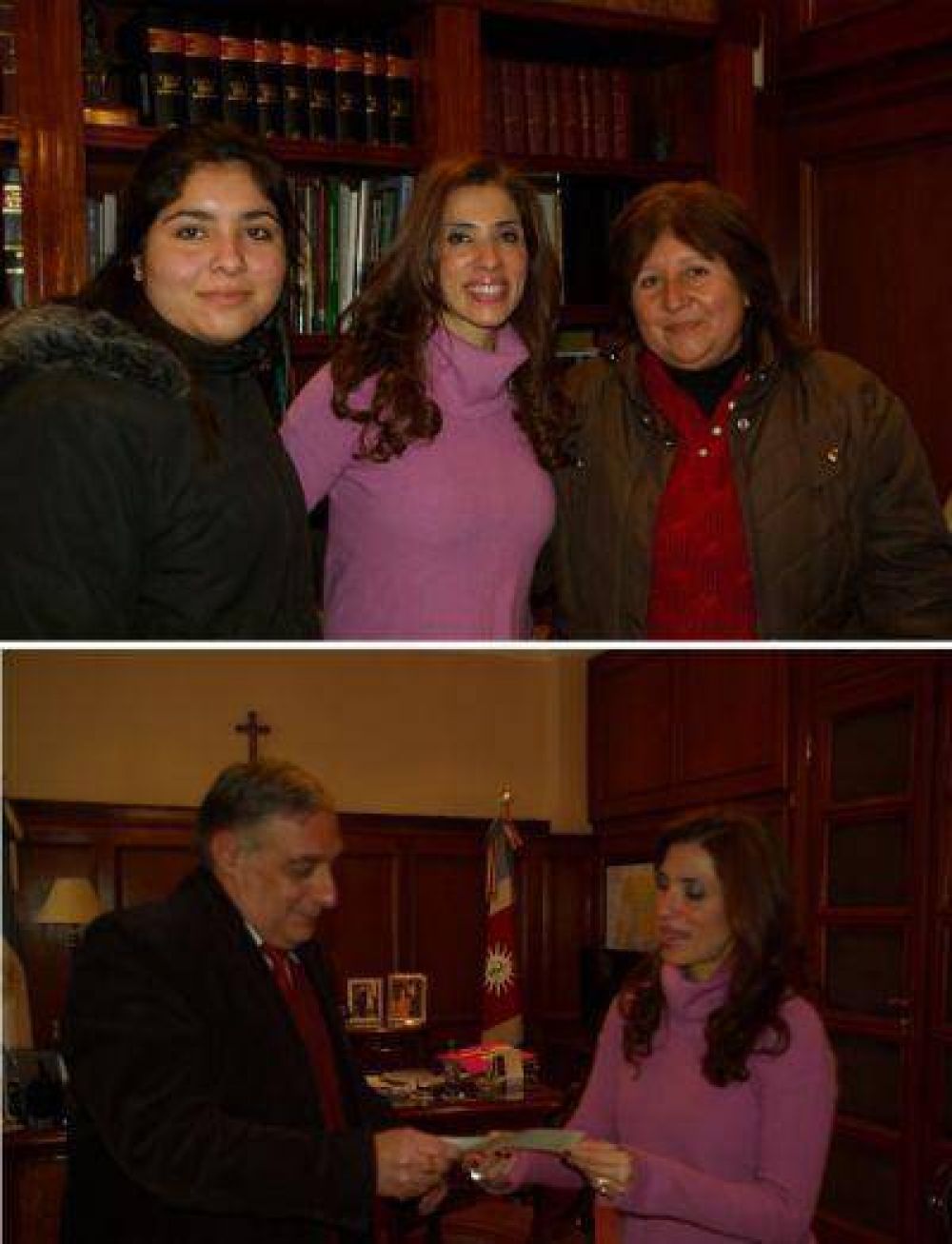 La Gobernadora recibi� a Asociaci�n de Fomento de La Banda y entreg� aporte a Iglesia Evang�lica