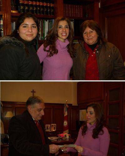 La Gobernadora recibi� a Asociaci�n de Fomento de La Banda y entreg� aporte a Iglesia Evang�lica