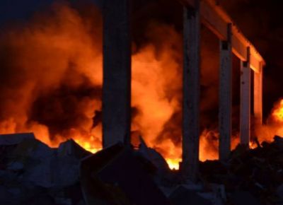 Arde un dep�sito en la ruta 3: bomberos seguir�n trabajando por la noche