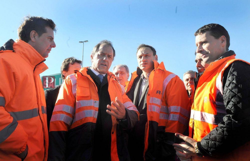 Scioli destac� el trabajo de Atanasof y La Porta en la Autopista 