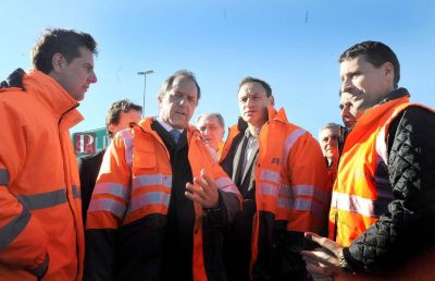 Scioli destac� el trabajo de Atanasof y La Porta en la Autopista 