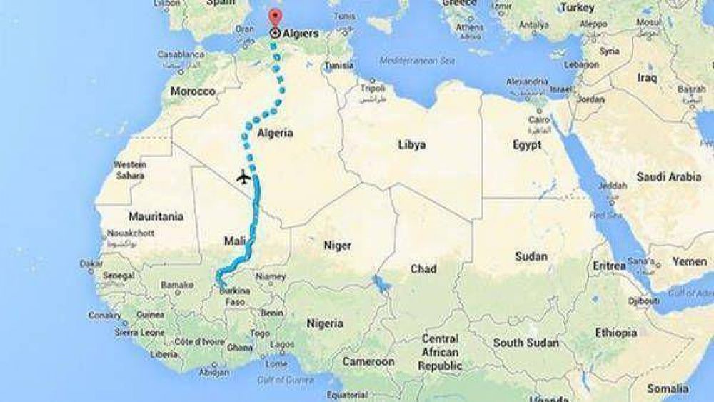 Se estrell� en el desierto el avi�n desaparecido en �frica