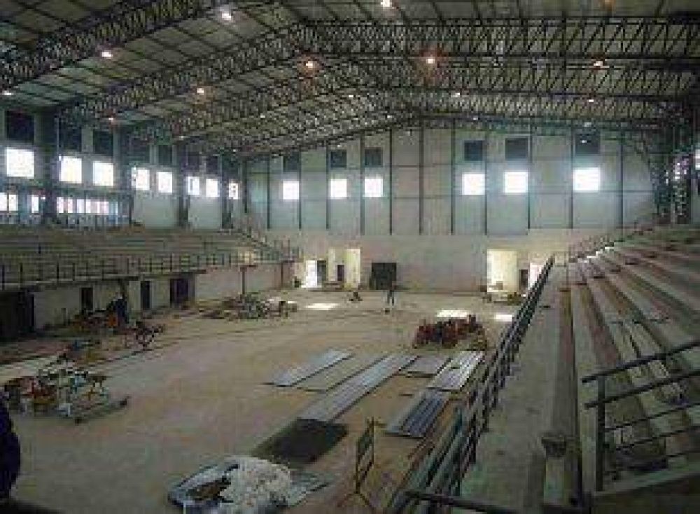 El estadio polideportivo techado del CEF N� 3 en su etapa final