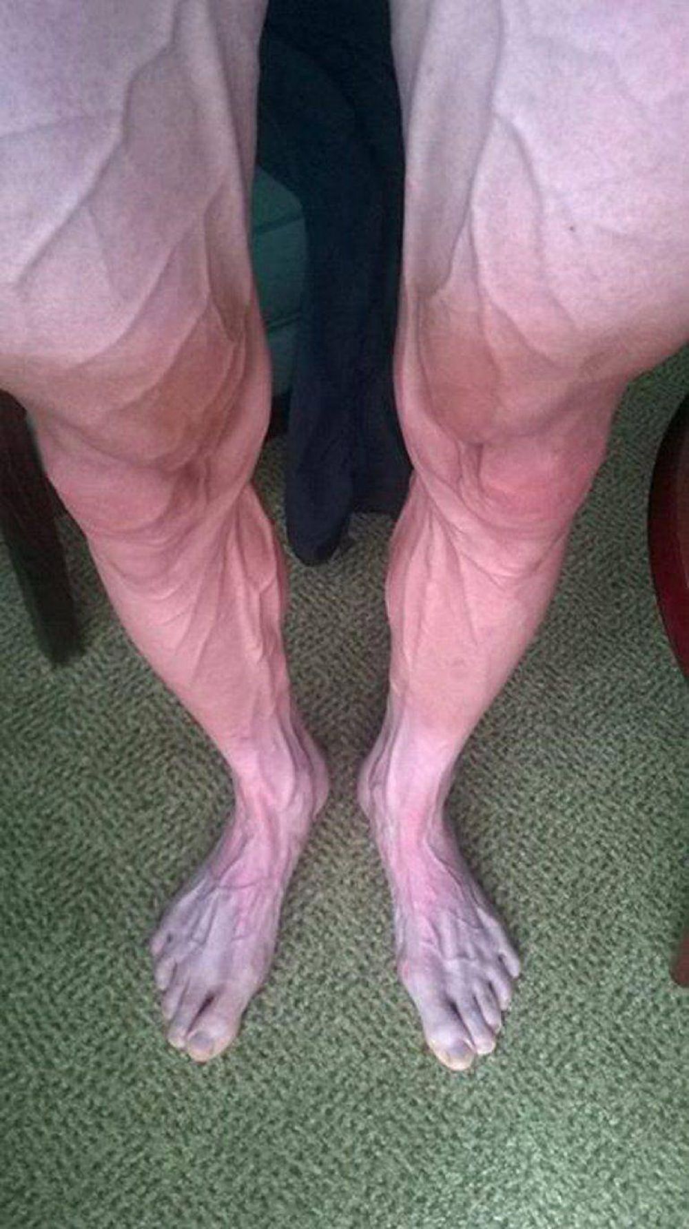 Foto: las piernas de un ciclista en el Tour de Francia
