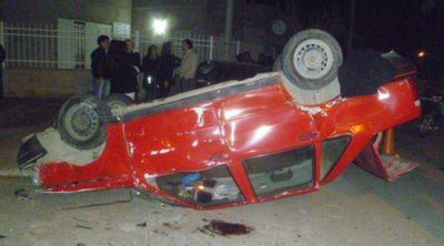 Fuerte choque en Cramer y Rivadavia, sin heridos graves