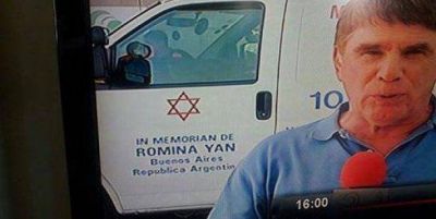 El homenaje a Romina Yan en una ambulancia que transporta heridos en Israel