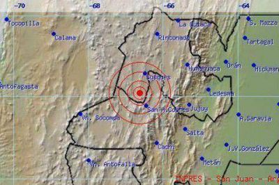 Ayer domingo se registraron tres sismos en Jujuy