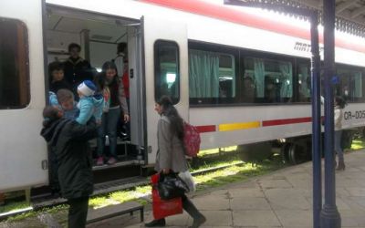 M�s de 200 personas viajaron en tren