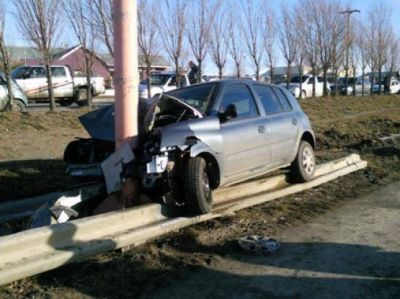 Violento accidente en la autov�a 17 de octubre