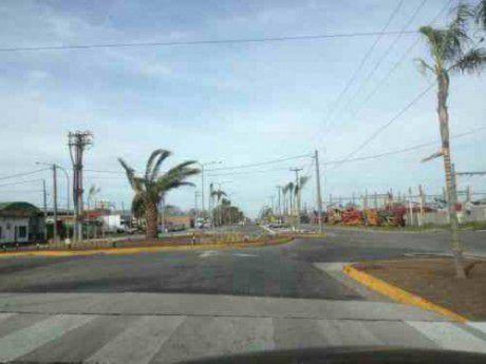 R�pida respuesta municipal: colocan luces e implantan palmeras