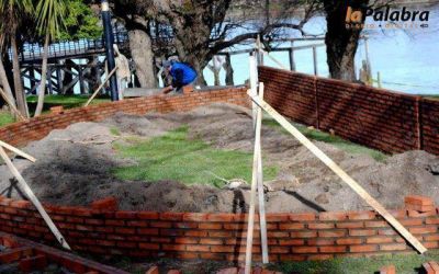 Contin�an los trabajos en el Parque Piedra Buena