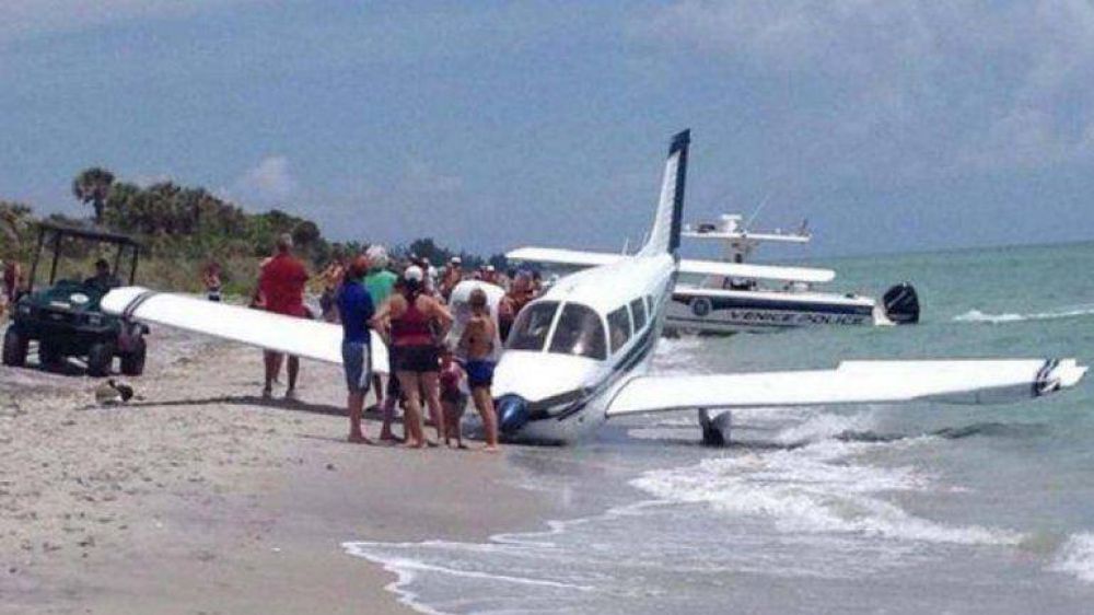 Una avioneta aterriz� en una playa de Florida y aplast� a dos ba�istas