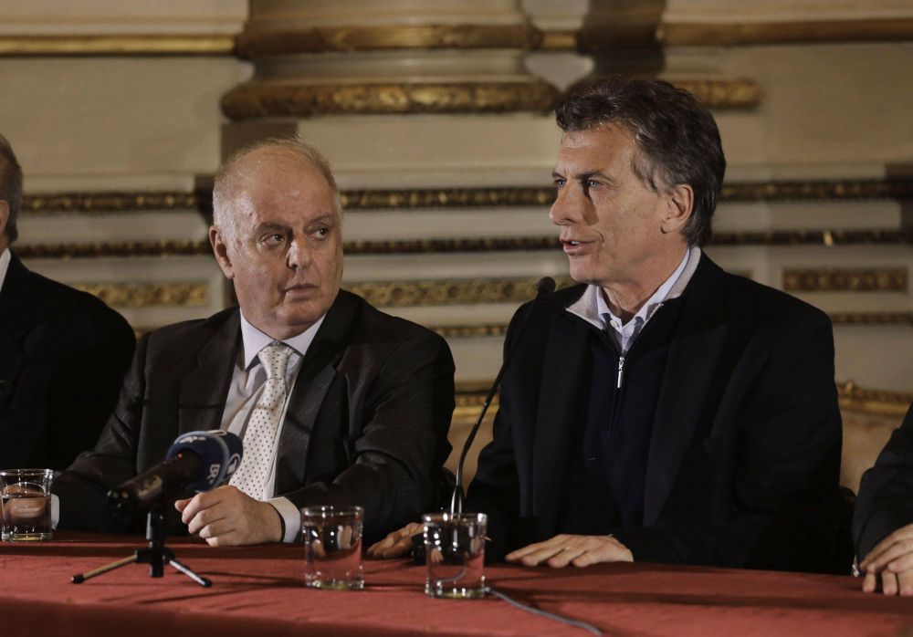 Mauricio Macri present� junto al maestro Daniel Barenboim el Festival de M�sica y Reflexi�n