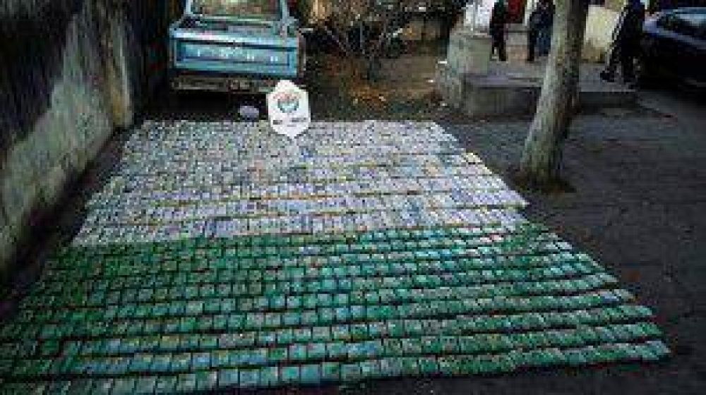 En control vehicular secuestraron 289 kilos de coca