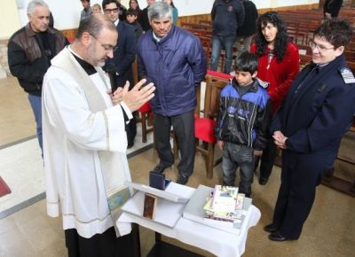 Esteban, un puntano que fue bautizado y ser� ahijado de la Presidente