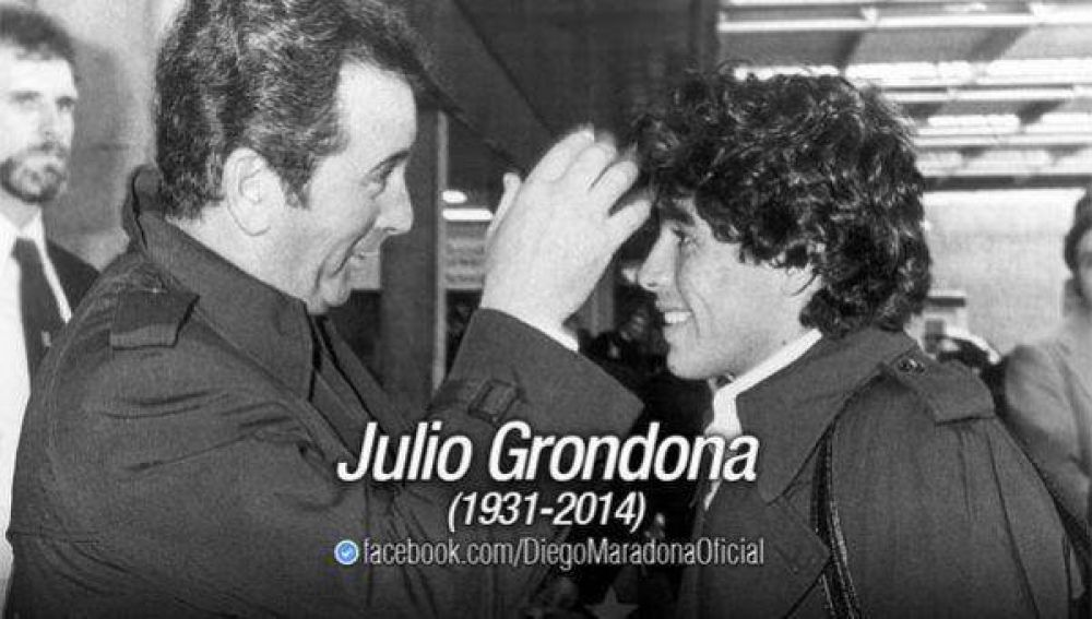 Diego Maradona brind su psame a la familia de Julio Grondona