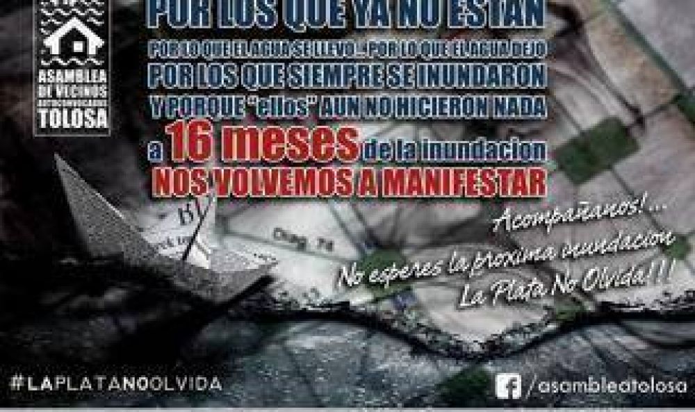 Inundaci�n en La Plata: Nueva marcha a 16 meses de la tragedia
