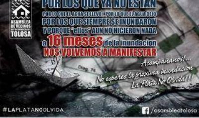 Inundaci�n en La Plata: Nueva marcha a 16 meses de la tragedia