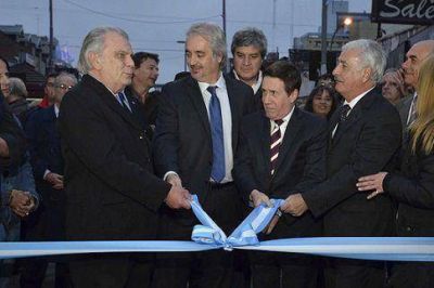 DIAZ PEREZ INAUGURO EL PASEO 9 DE JULIO JUNTO A CRISTINA POR TELECONFERENCIA
