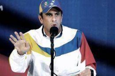 Tras la renuncia del jefe de la MUD, Capriles no descarta una fractura de la coalici�n opositora venezolana