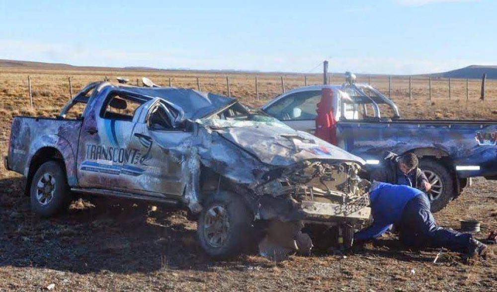 Vuelco en la ruta 3 norte un lesionado
