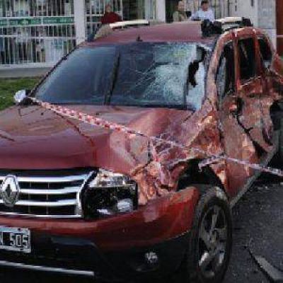 Triple accidente y tres heridos internados