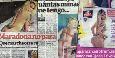 La supuesta nueva novia de Diego Maradona: tapa de todos los diarios
