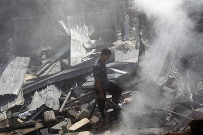 Ba�o de sangre en el sur de Gaza: murieron m�s de 120 palestinos