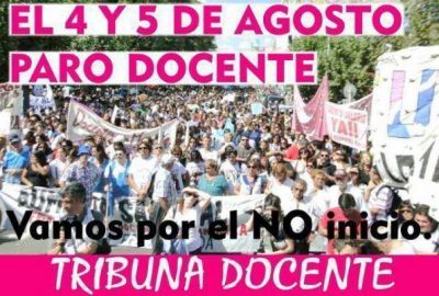 En Tandil, docentes se sumar�n al paro y convocan a una concentraci�n en la Plaza Independencia