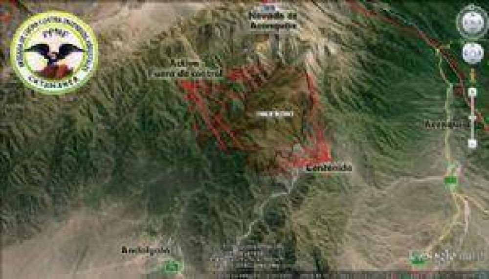El fuego en Andalgal� consumi� m�s de 7 mil hect�reas de pastizal