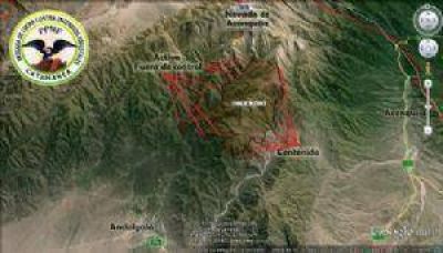 El fuego en Andalgal� consumi� m�s de 7 mil hect�reas de pastizal