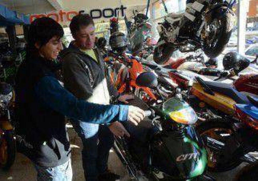 Fuerte ca�da en las ventas de motos en la provincia 