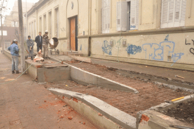 Rampa de acceso en la Escuela N� 7 