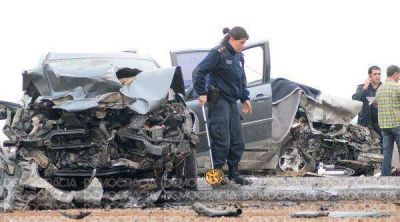 Choque frontal deja dos muertos en Ruta 65, frente al Relleno Sanitario de Jun�n