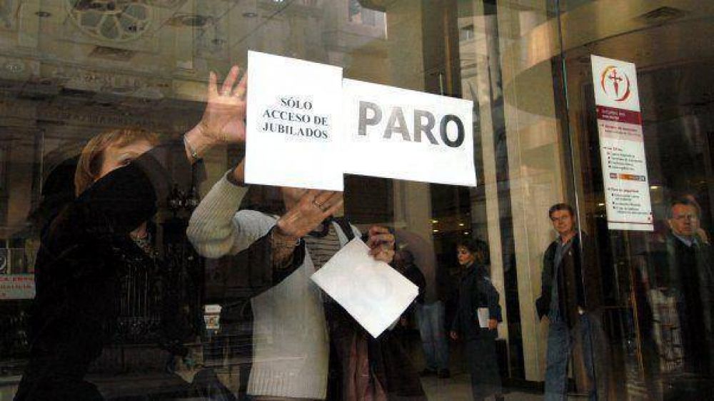 Los bancarios ratificaron el paro general para este jueves en todo el pa�s