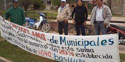 Delegados de ATE Municipal en Piran� contin�an protesta