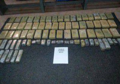Secuestraron m�s de 50 kilos de marihuana en Pino Hachado 